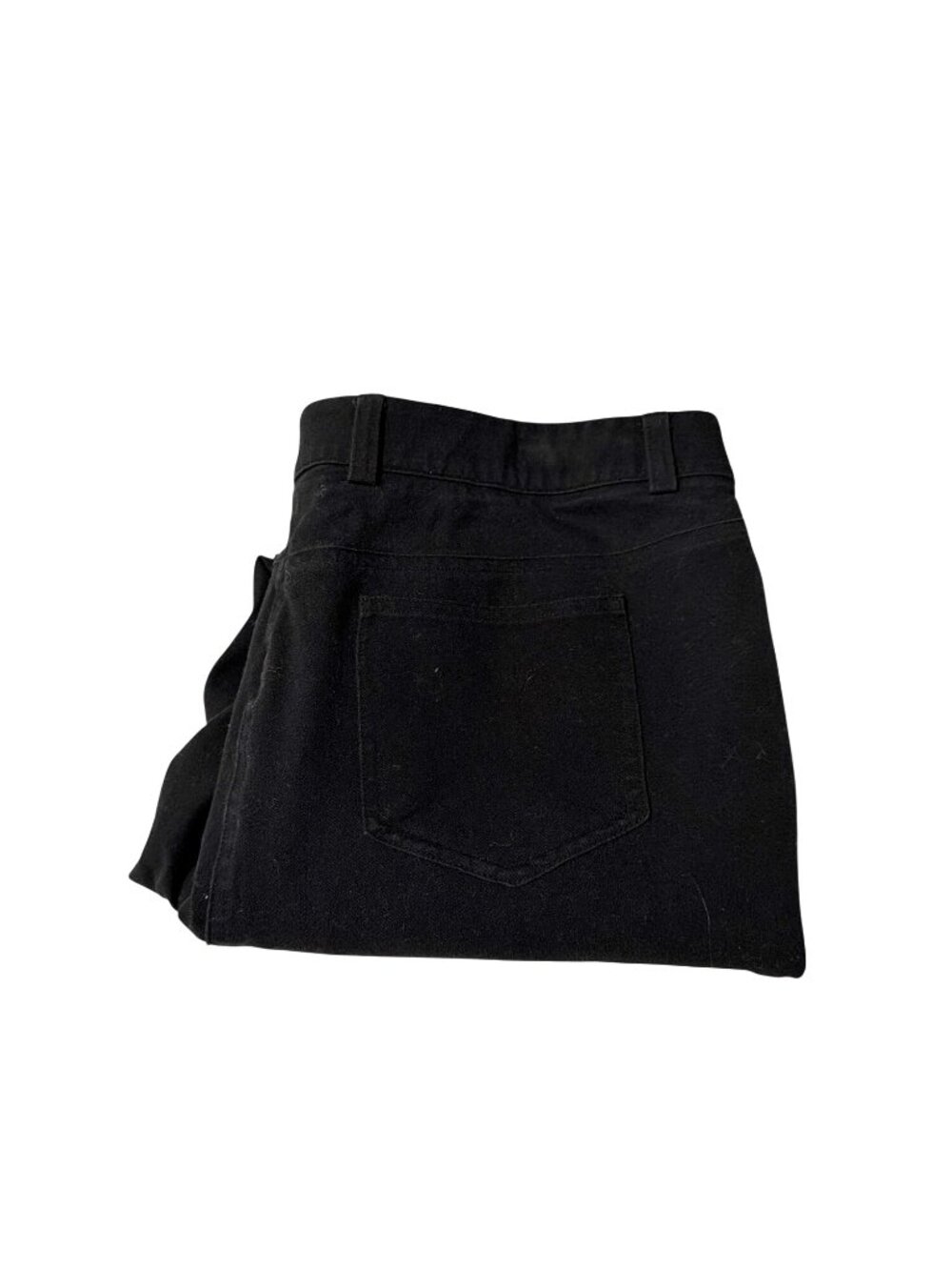 Rafaella‎ Womens Black Classic Fit Stretch Cotton Denim Pants Size 16